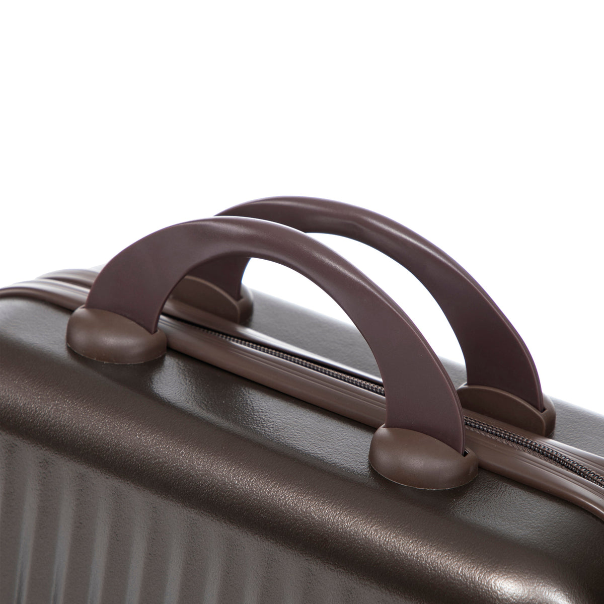 ABS Spinner Wheel Luggage Set with Cosmetic Case - Brown, photo 23 of 47