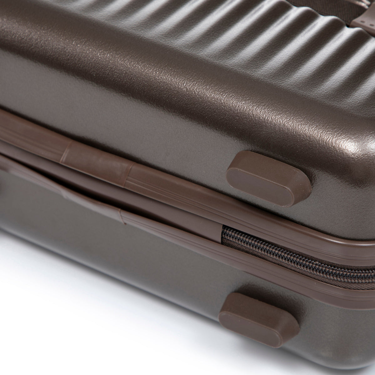 ABS Spinner Wheel Luggage Set with Cosmetic Case - Brown, photo 24 of 47