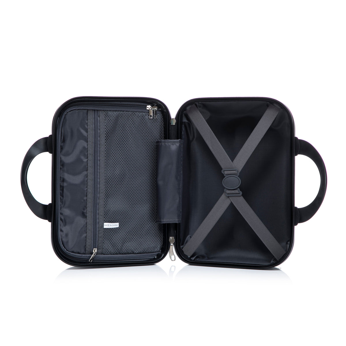 ABS Spinner Wheel Luggage Set with Cosmetic Case - Black, photo 25 of 47