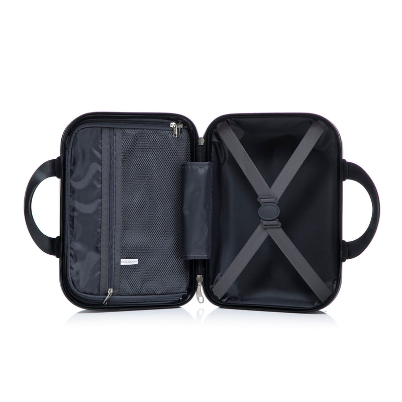 ABS Spinner Wheel Luggage Set with Cosmetic Case - Black, photo 25 of 47