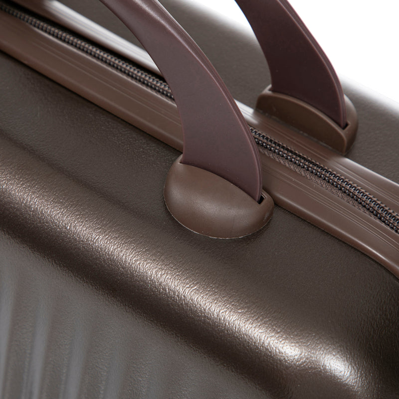 ABS Spinner Wheel Luggage Set with Cosmetic Case - Brown, photo 39 of 47