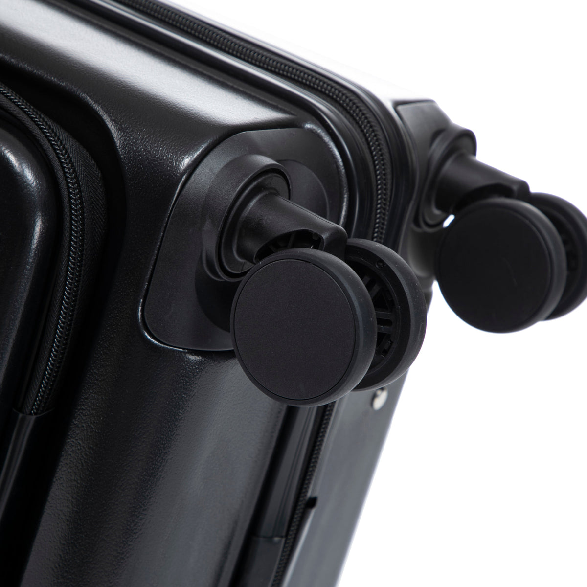 ABS Spinner Wheel Luggage Set with Cosmetic Case - Black, photo 40 of 47