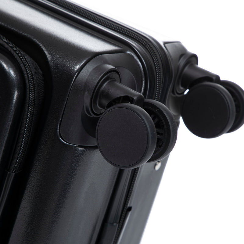 ABS Spinner Wheel Luggage Set with Cosmetic Case - Black, photo 40 of 47