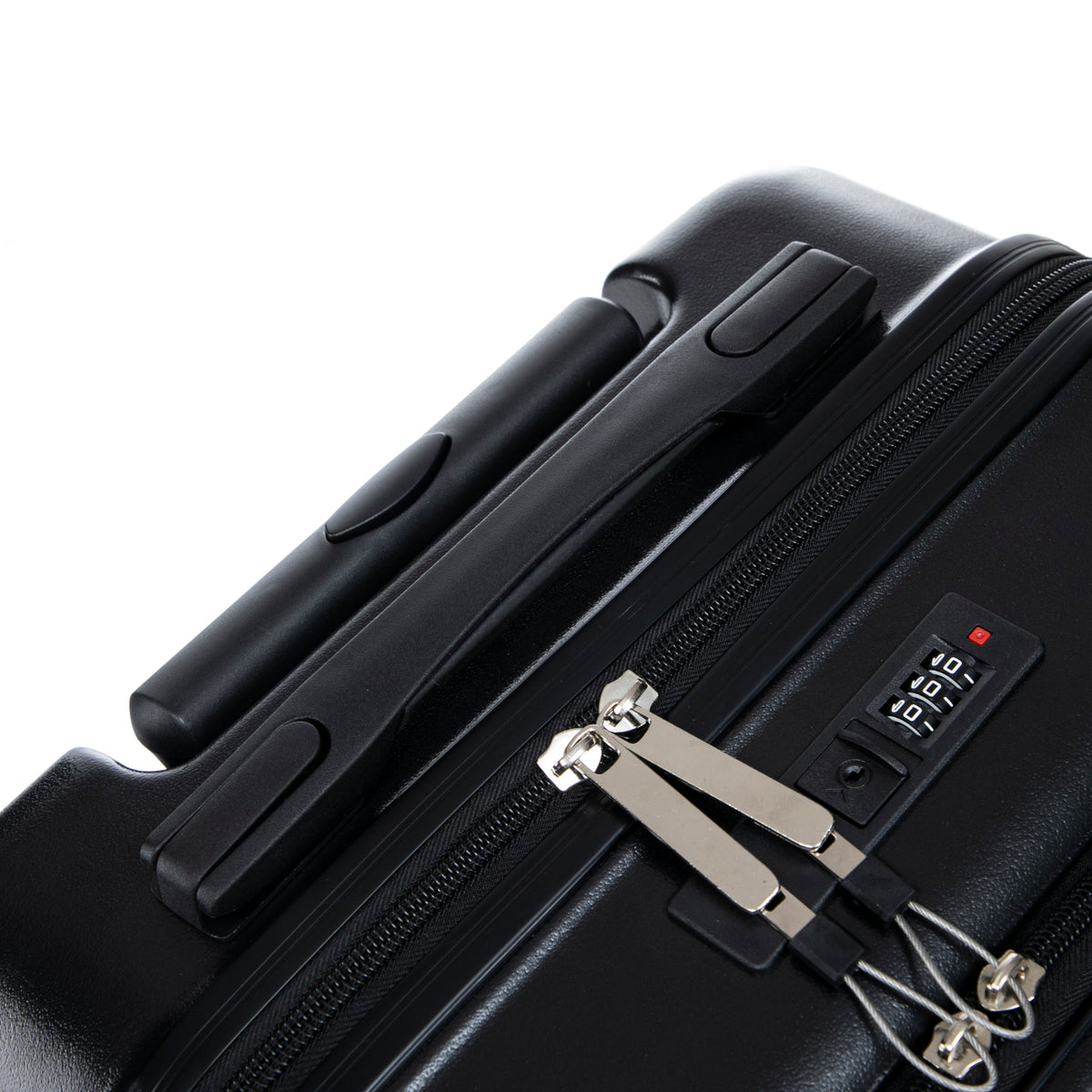 ABS Spinner Wheel Luggage Set with Cosmetic Case - Black, photo 41 of 47