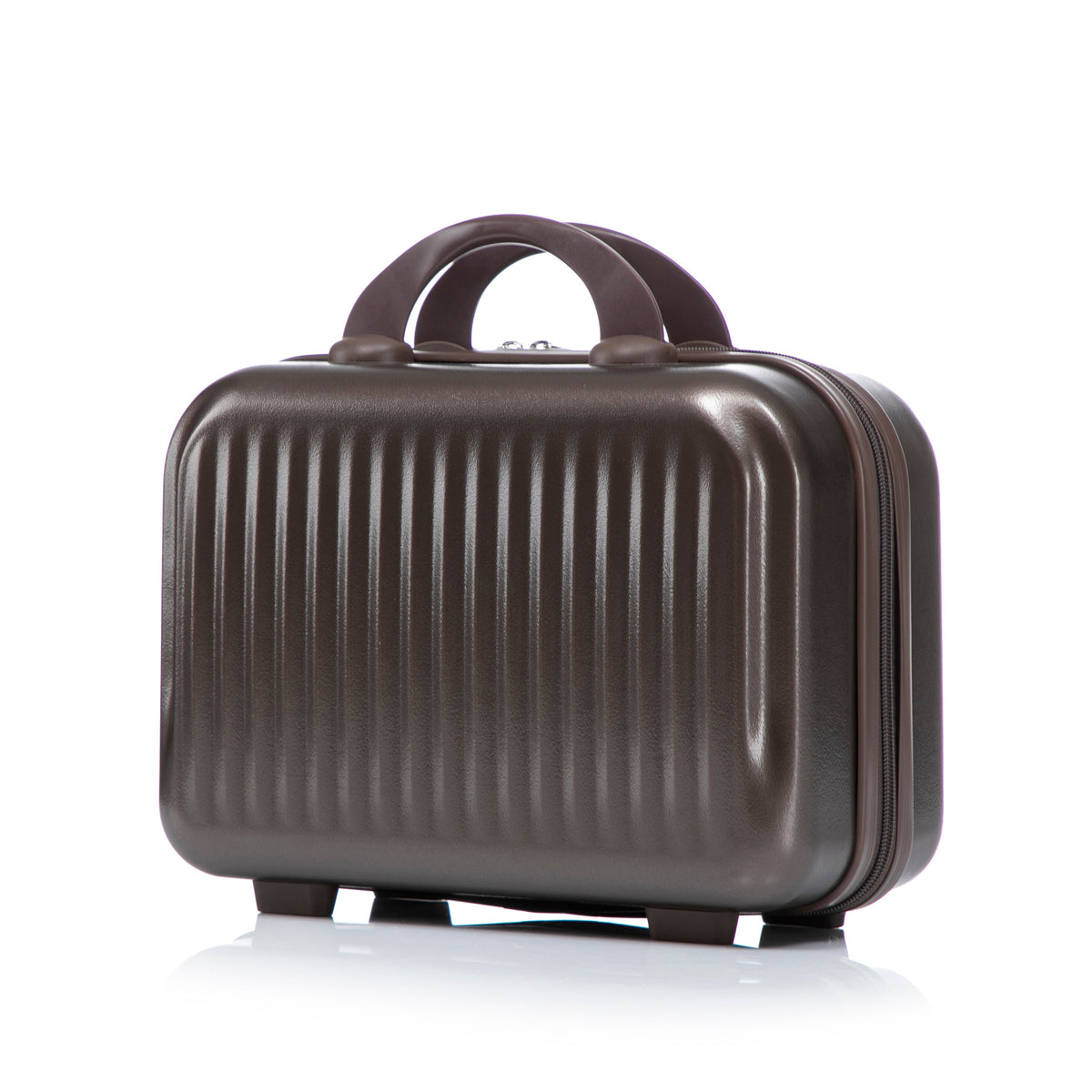 ABS Spinner Wheel Luggage Set with Cosmetic Case - Brown, photo 43 of 47