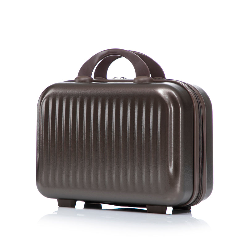 ABS Spinner Wheel Luggage Set with Cosmetic Case - Brown, photo 43 of 47
