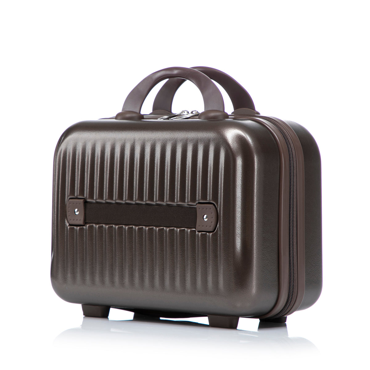 ABS Spinner Wheel Luggage Set with Cosmetic Case - Brown, photo 44 of 47