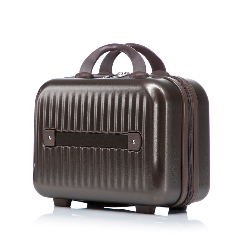 ABS Spinner Wheel Luggage Set with Cosmetic Case - Brown, photo 44 of 47
