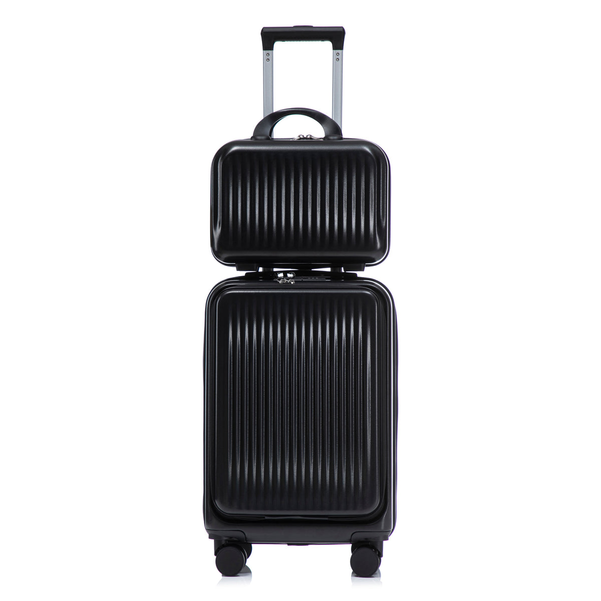 ABS Spinner Wheel Luggage Set with Cosmetic Case - Black, photo 47 of 47