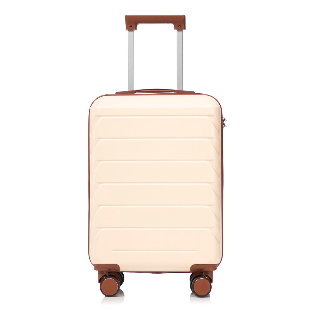 Beige 2-Piece Spinner Luggage Set with Hard Shell - Beige, photo 15 of 38