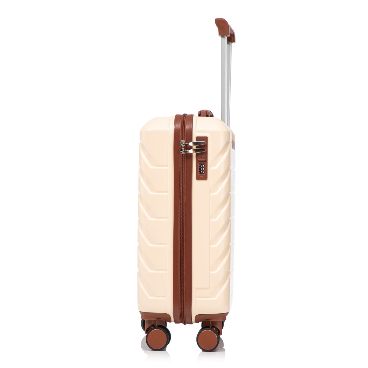 Beige 2-Piece Spinner Luggage Set with Hard Shell - Beige, photo 19 of 38