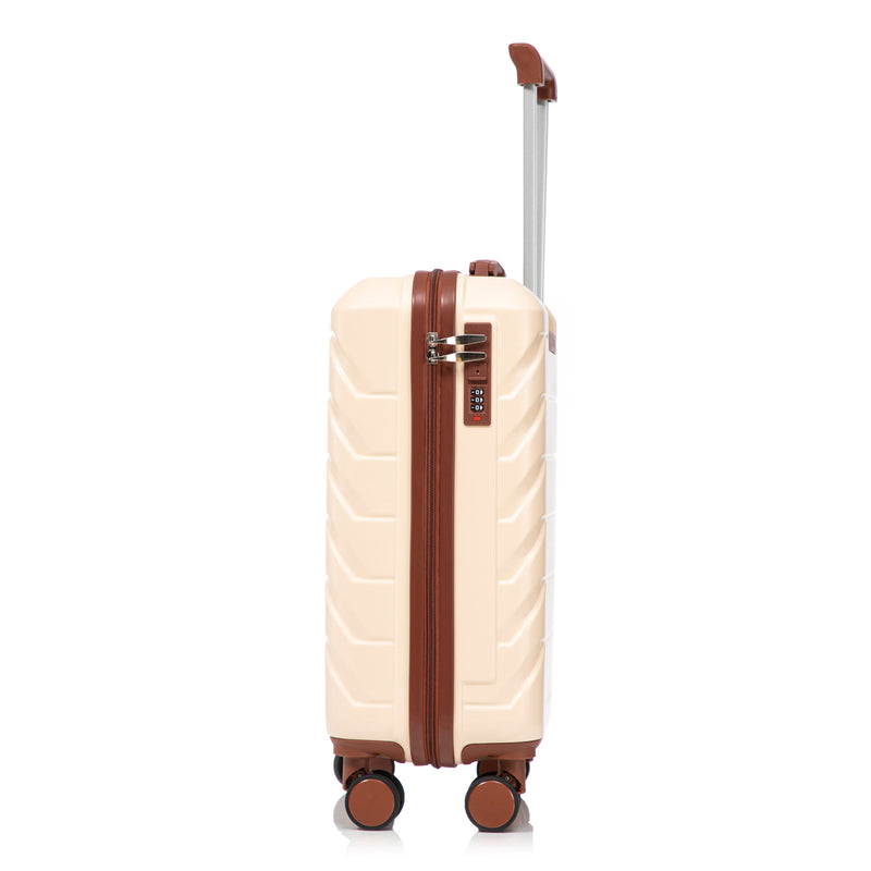 Beige 2-Piece Spinner Luggage Set with Hard Shell - Beige, photo 19 of 38
