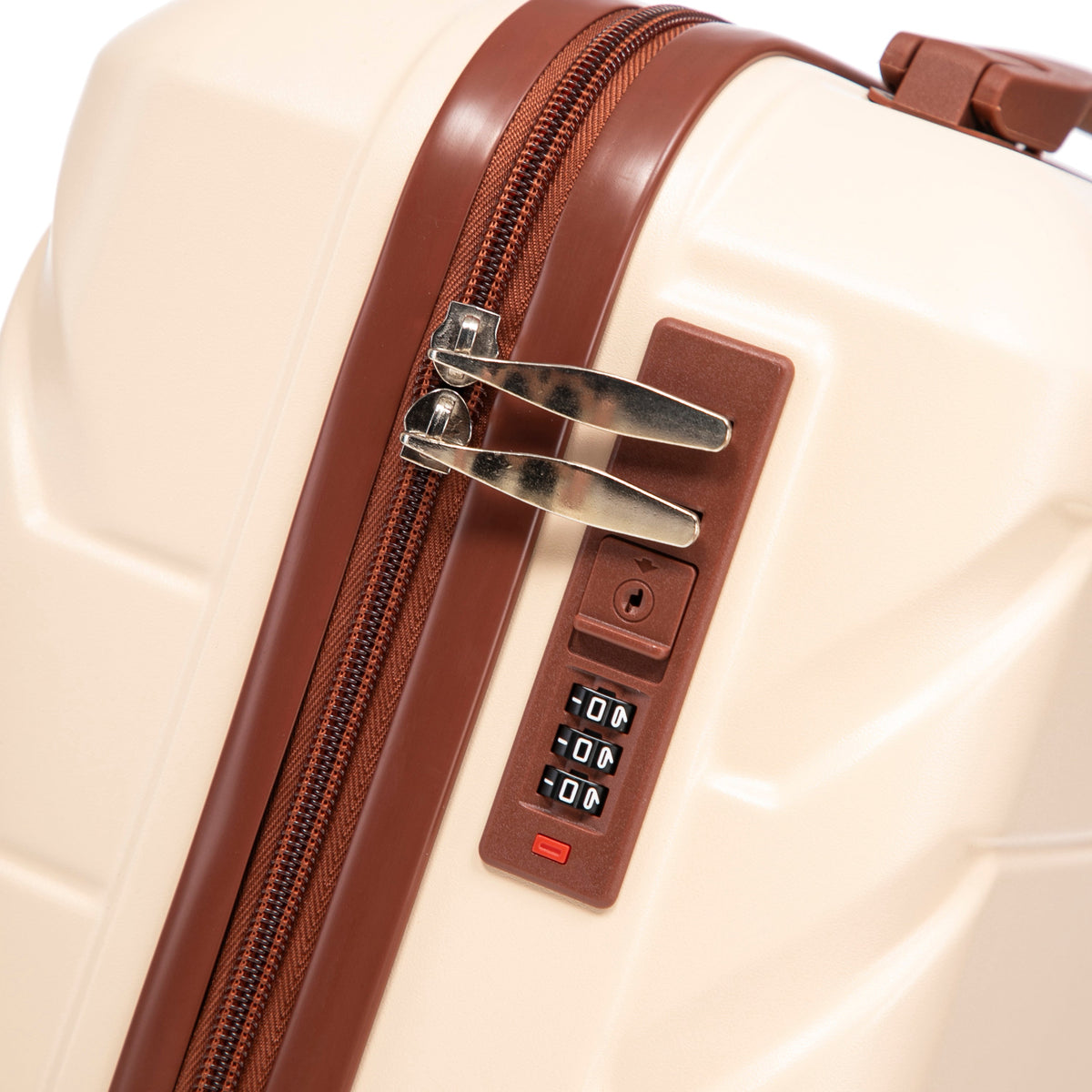 Beige 2-Piece Spinner Luggage Set with Hard Shell - Beige, photo 35 of 38