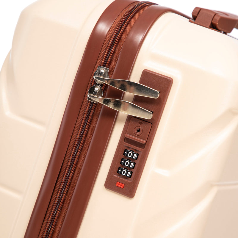Beige 2-Piece Spinner Luggage Set with Hard Shell - Beige, photo 35 of 38