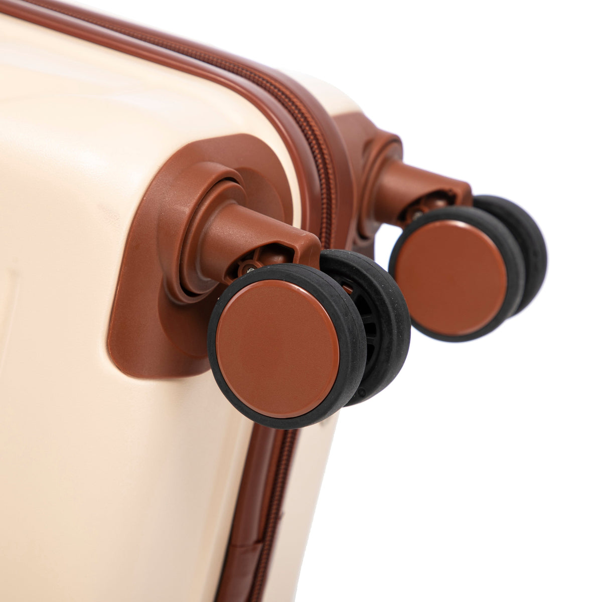 Beige 2-Piece Spinner Luggage Set with Hard Shell - Beige, photo 36 of 38