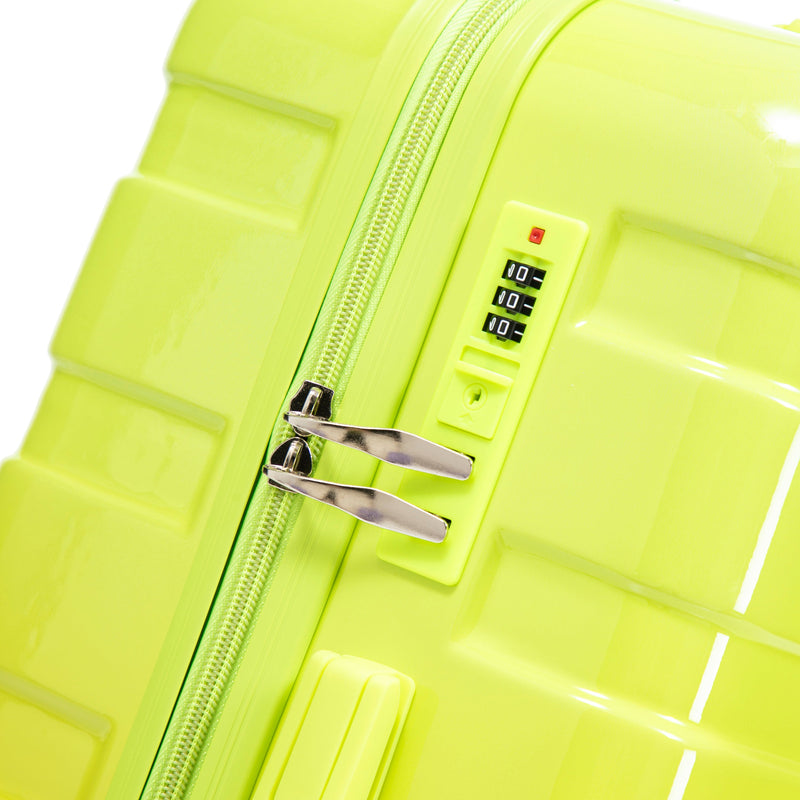 PC Spinner Wheel Luggage Set with 360° Wheels - Green + Yellow, photo 14 of 26