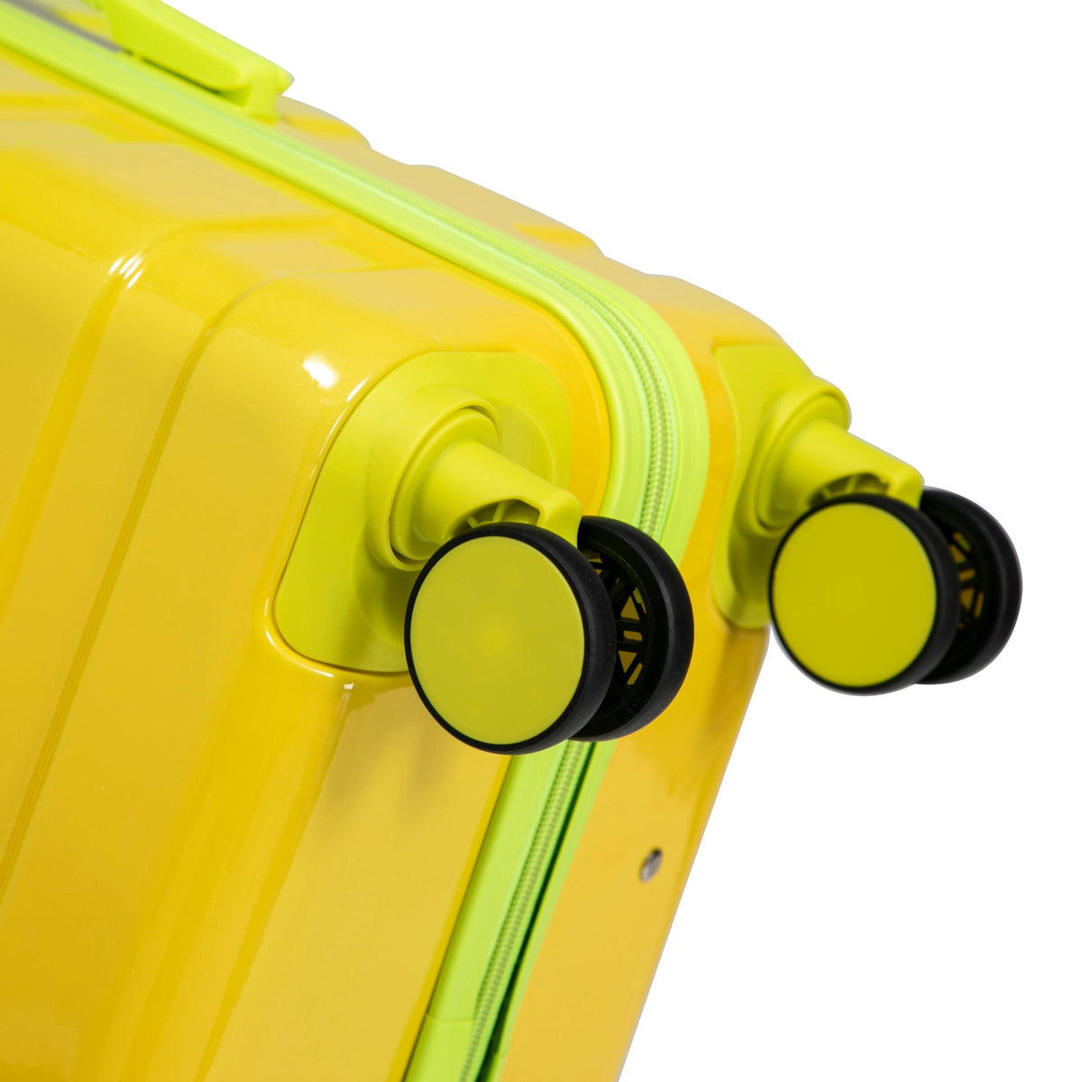 PC Spinner Wheel Luggage Set with 360° Wheels - Green + Yellow, photo 17 of 26