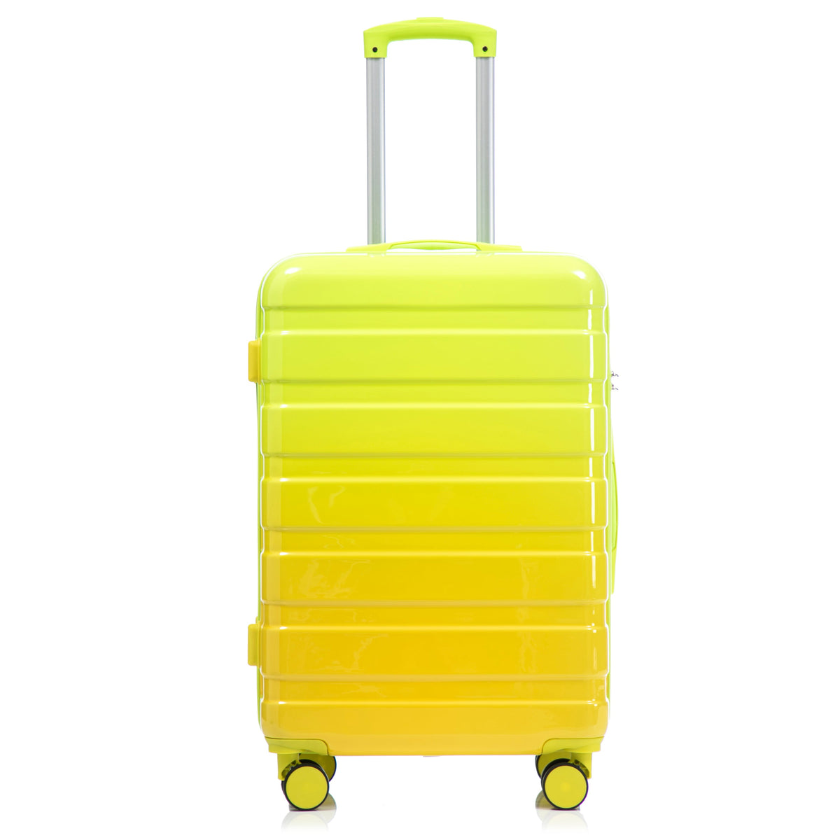 PC Spinner Wheel Luggage Set with 360° Wheels - Green + Yellow, photo 24 of 26