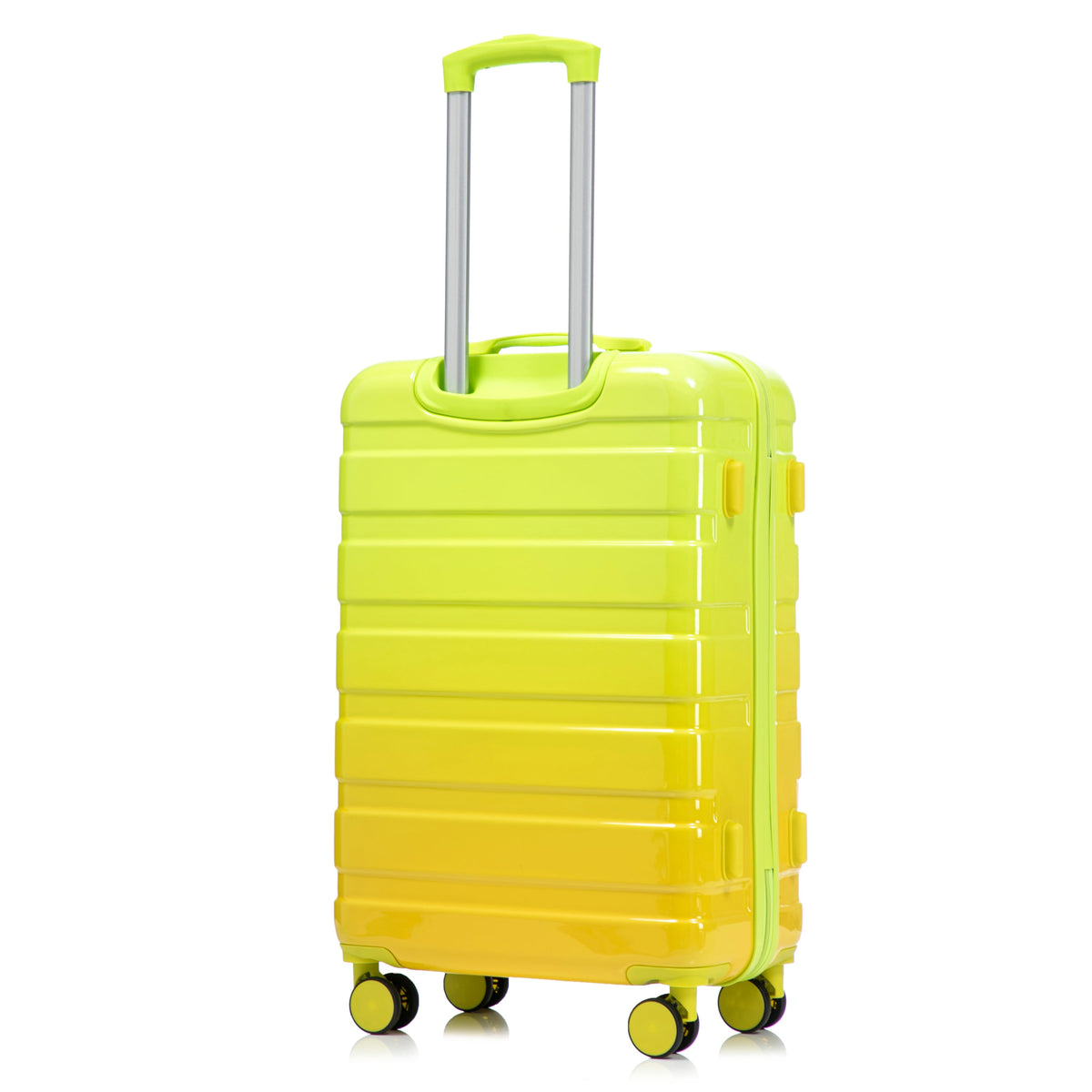 PC Spinner Wheel Luggage Set with 360° Wheels - Green + Yellow, photo 26 of 26