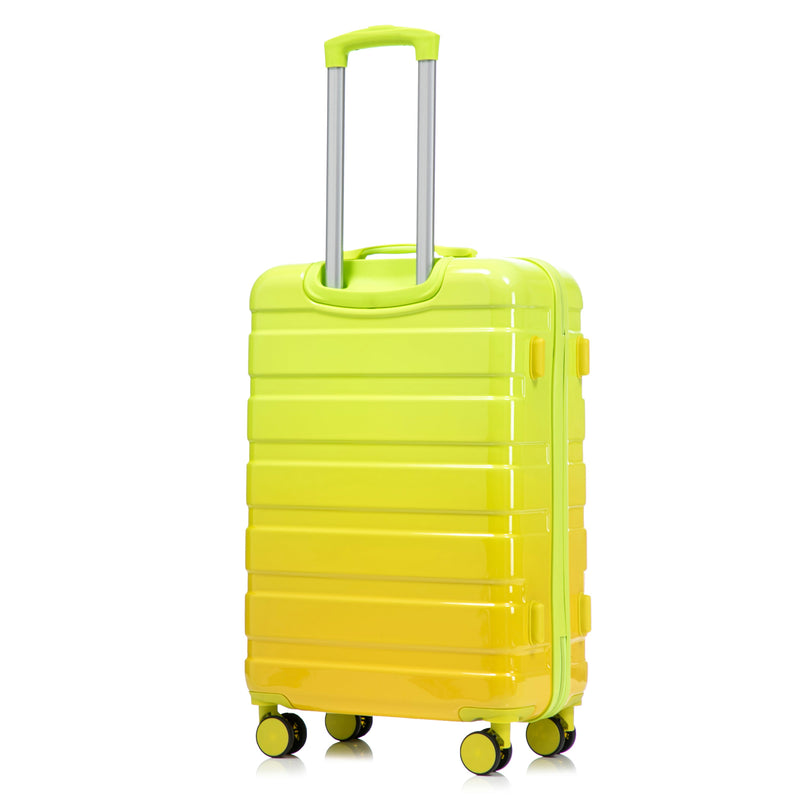PC Spinner Wheel Luggage Set with 360° Wheels - Green + Yellow, photo 26 of 26
