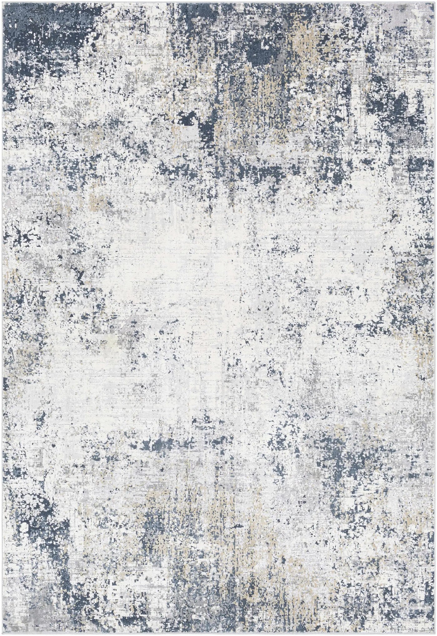 Higden Abstract Denim Blue Rug by Boutique Rugs