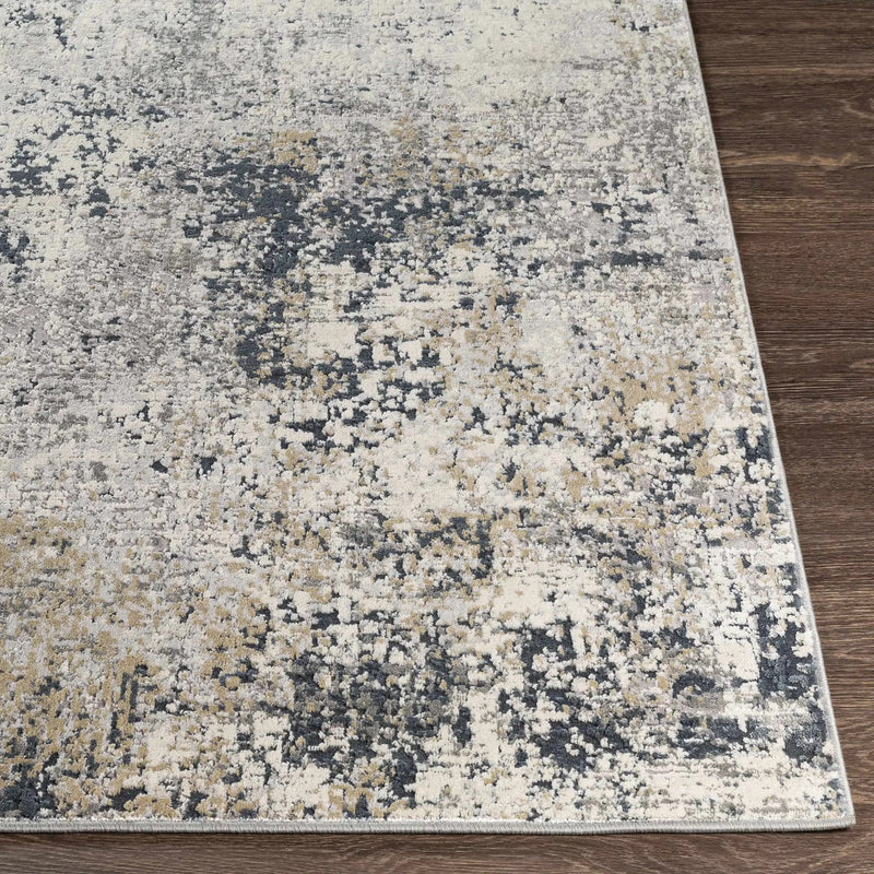 Higden Abstract Denim Blue Rug by Boutique Rugs