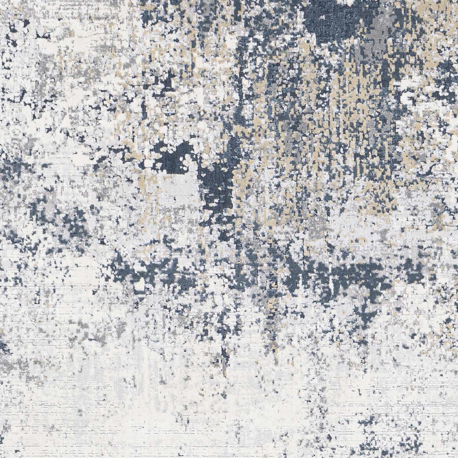 Higden Abstract Denim Blue Rug by Boutique Rugs