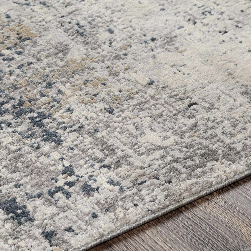 Higden Abstract Denim Blue Rug by Boutique Rugs