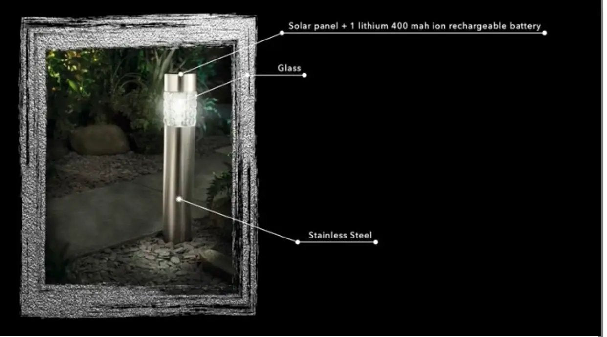 High End Modern Stainless Steel Solar Powered LED Bollard Pathway Light -15 Pack by Outdoor Solar Outlet