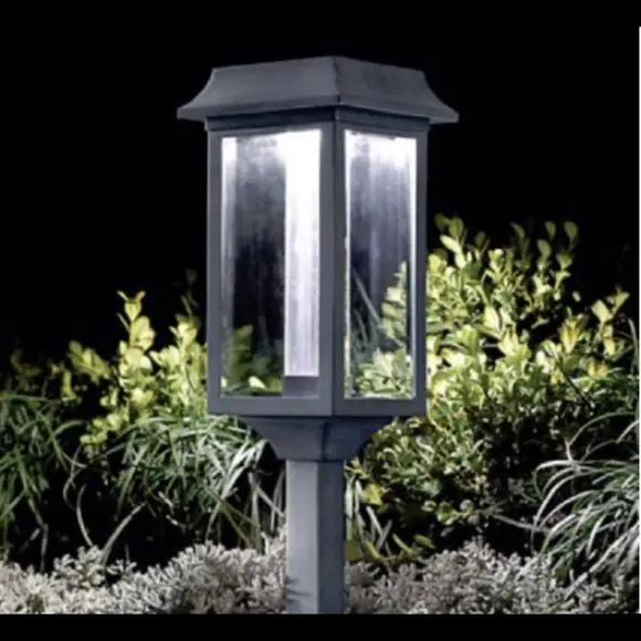 High-End SmartYard Tall Solar Lights Square 40 Lumen -Set of 6 by Outdoor Solar Outlet
