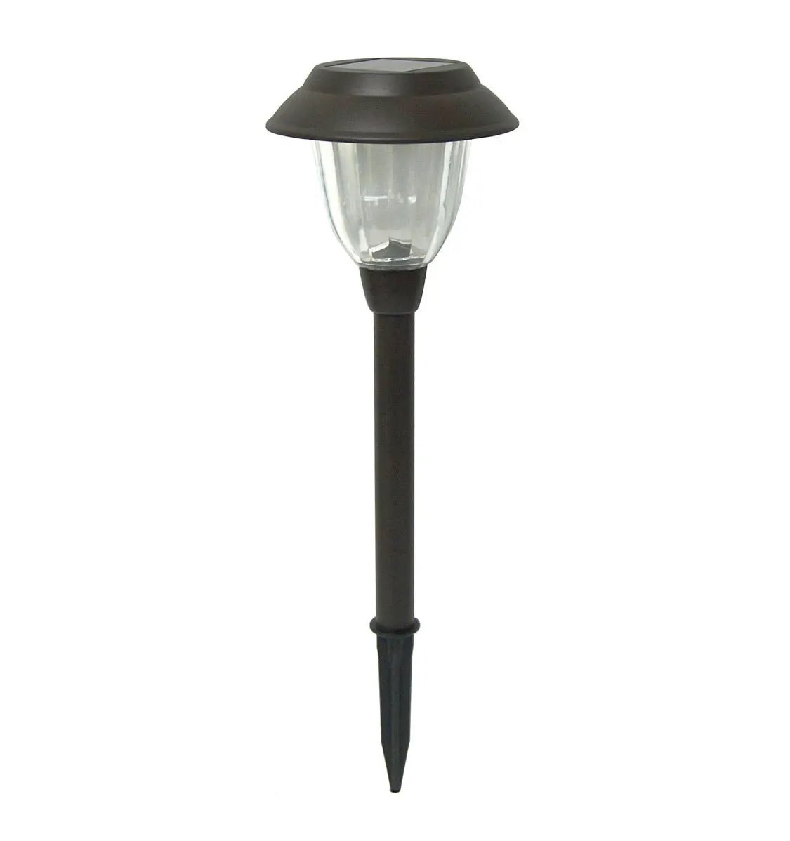 Member’s Mark 10-Pack Solar LED Pathway Lights, 10 Lumens, Stainless Steel & Glass, Oil-Rubbed Bronze Dusk-to-Dawn Landscape Lights by Outdoor Solar Outlet