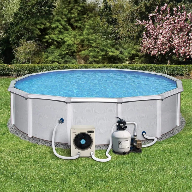 High-Output 4K Gallons Electric Swimming Pool Heater Pump For Above And Inground Pools (SAK51482) by SAKSBY WHOLESALE