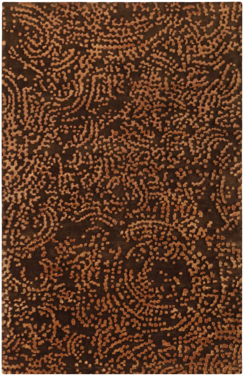 Pensacola 5x8 Brown Premium Wool&Viscose Rug - Clearance by Boutique Rugs