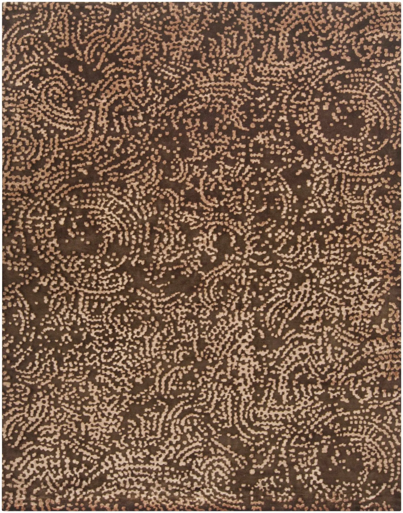 Pensacola 5x8 Brown Premium Wool&Viscose Rug - Clearance by Boutique Rugs