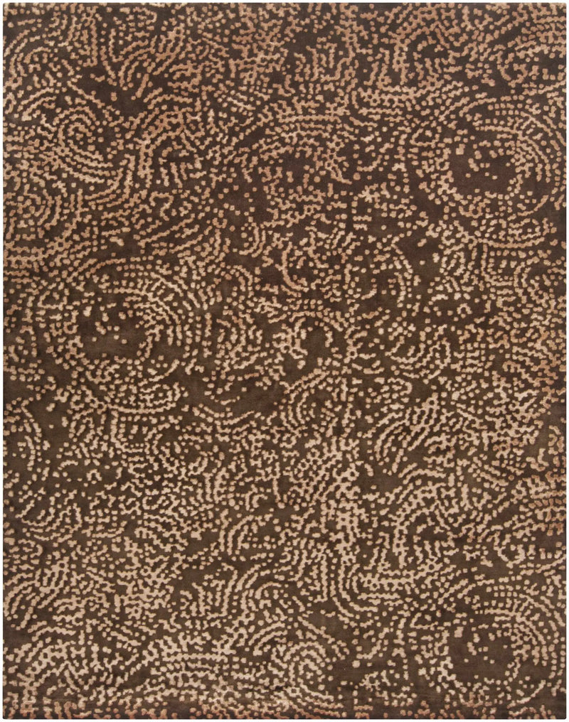 Pensacola 5x8 Brown Premium Wool&Viscose Rug - Clearance by Boutique Rugs