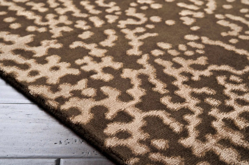 Pensacola 5x8 Brown Premium Wool&Viscose Rug - Clearance by Boutique Rugs
