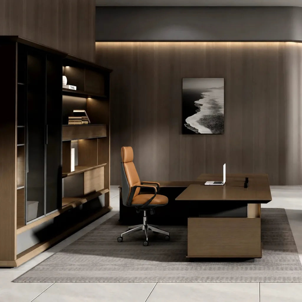 Hiley · Modern L-Shaped Executive Desk, photo 6 of 19