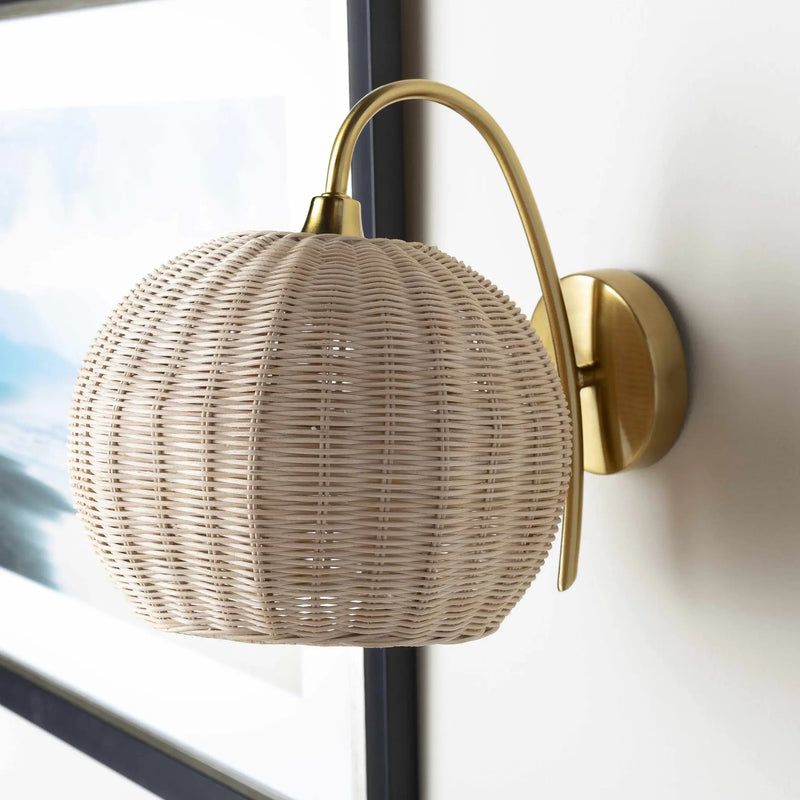 Hindang Rattan Wall Sconces by Boutique Rugs