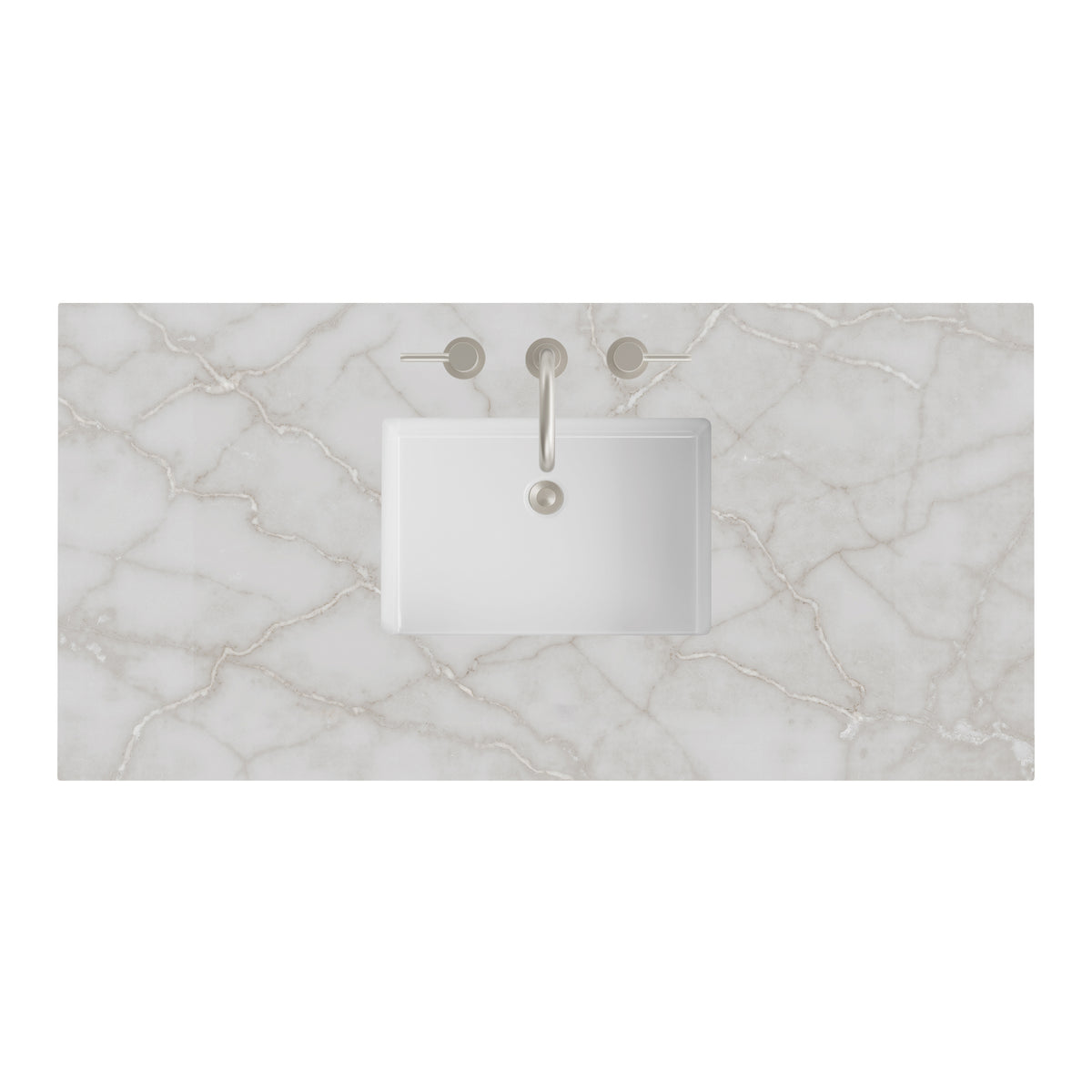 James Martin 48" Single Vanity Top with Victorian Silver countertop