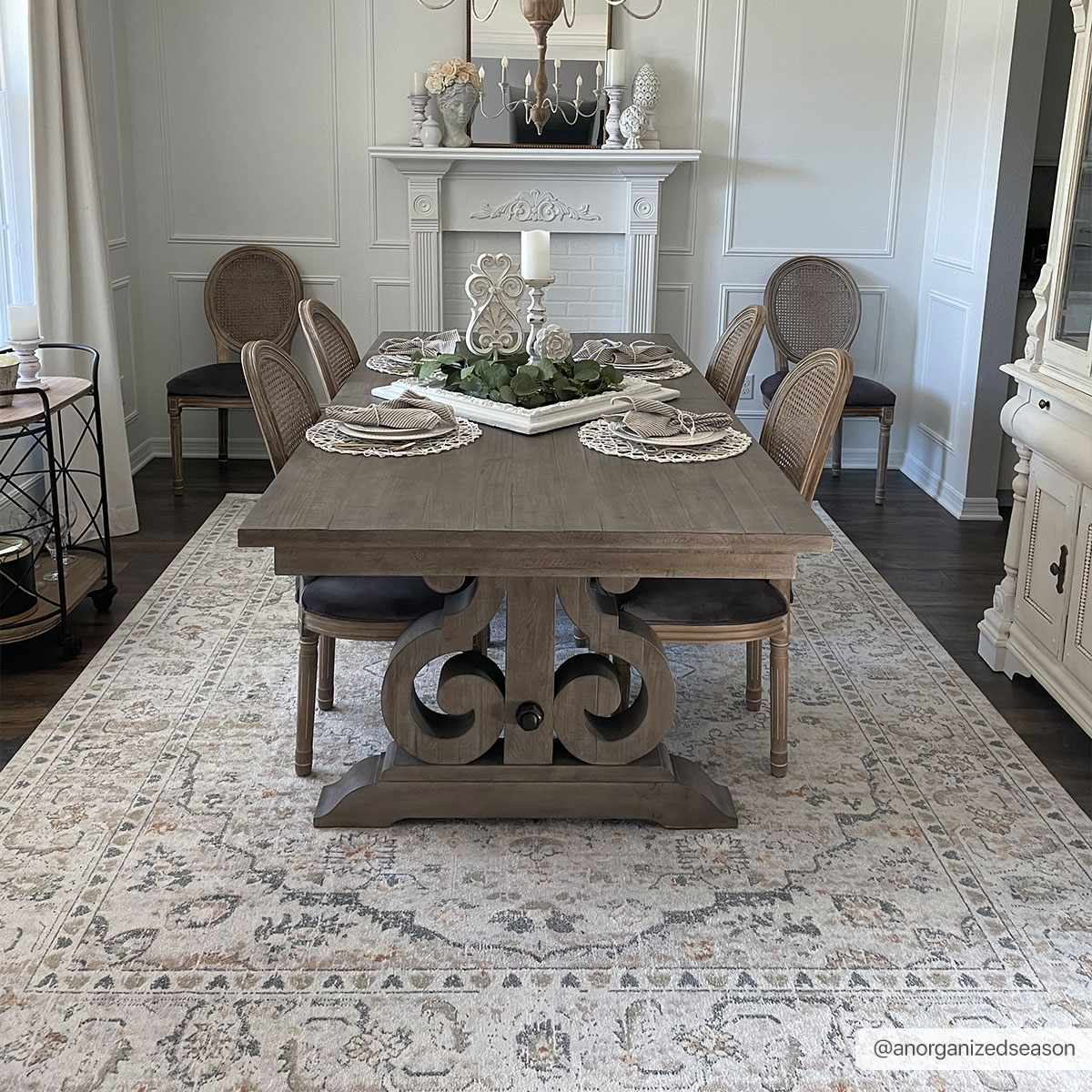 Hiti Cream Flat Pile Washable Rug by Boutique Rugs