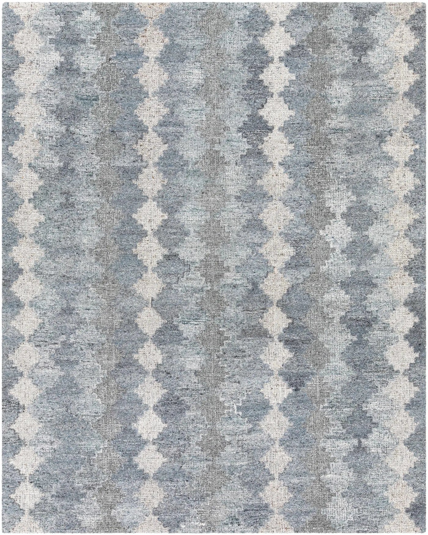 Hale Gray&Slate Diamonds Wool&Viscose Rug - Clearance by Boutique Rugs