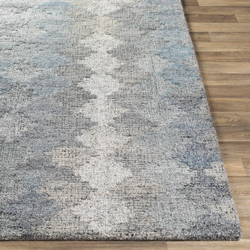 Hale Gray&Slate Diamonds Wool&Viscose Rug - Clearance by Boutique Rugs