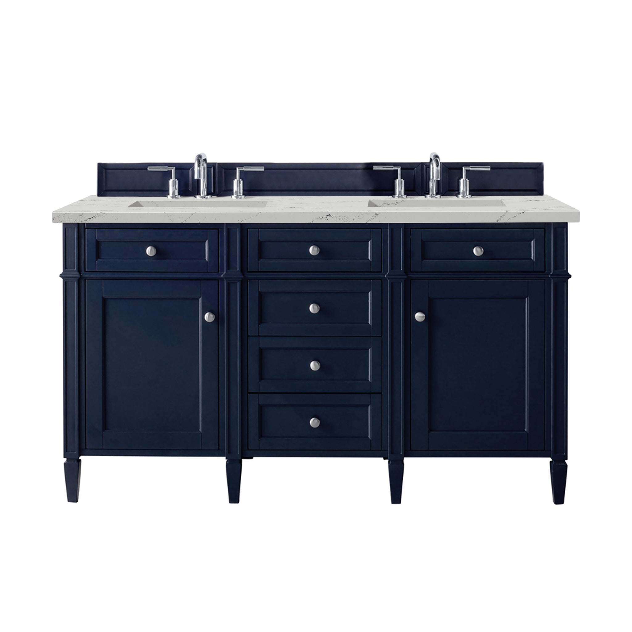 James Martin Brittany 60" Double Bathroom Vanity, Victory Blue, view 23