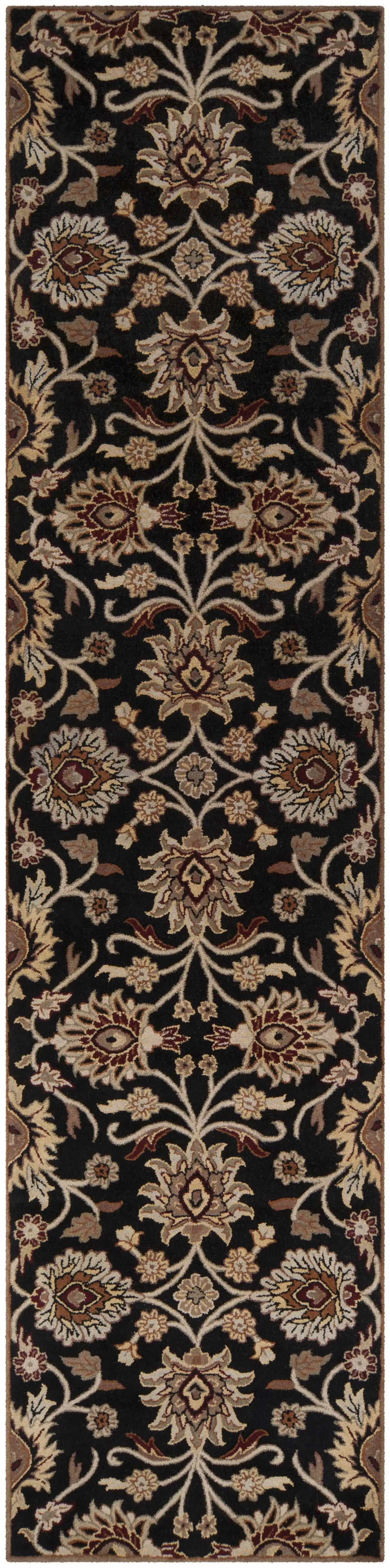 Conesus 1053 Hand Tufted Black Wool Rug by Boutique Rugs