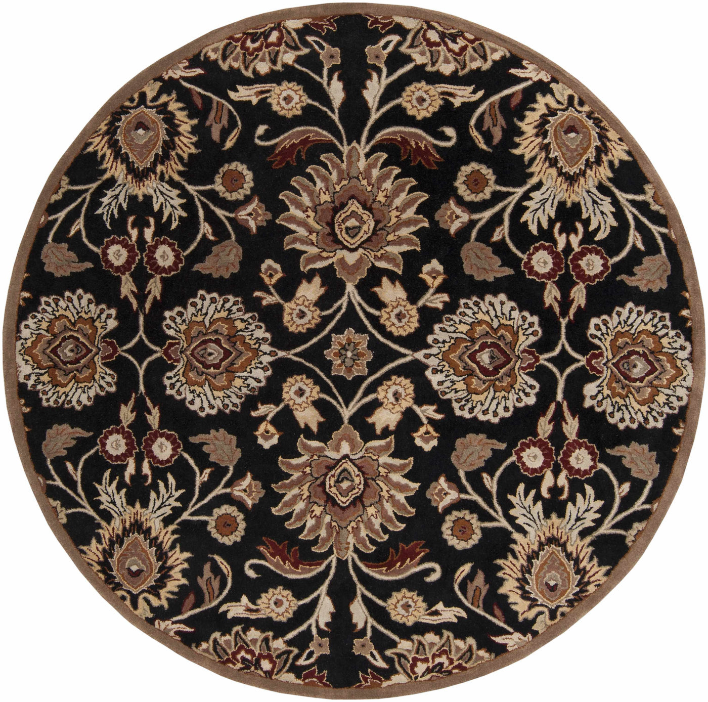 Conesus 1053 Hand Tufted Black Wool Rug by Boutique Rugs