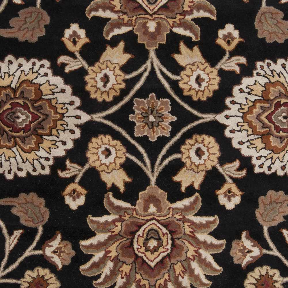 Conesus 1053 Hand Tufted Black Wool Rug by Boutique Rugs