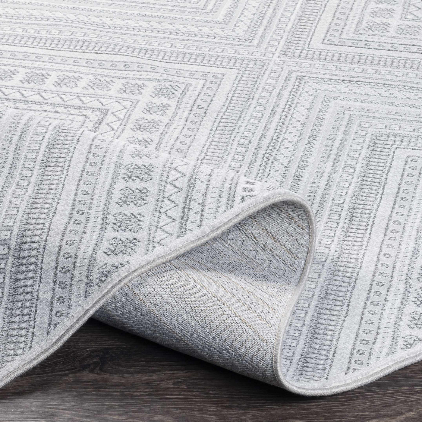 Holytown 5x7 Gray Geometric Rug - Clearance by Boutique Rugs