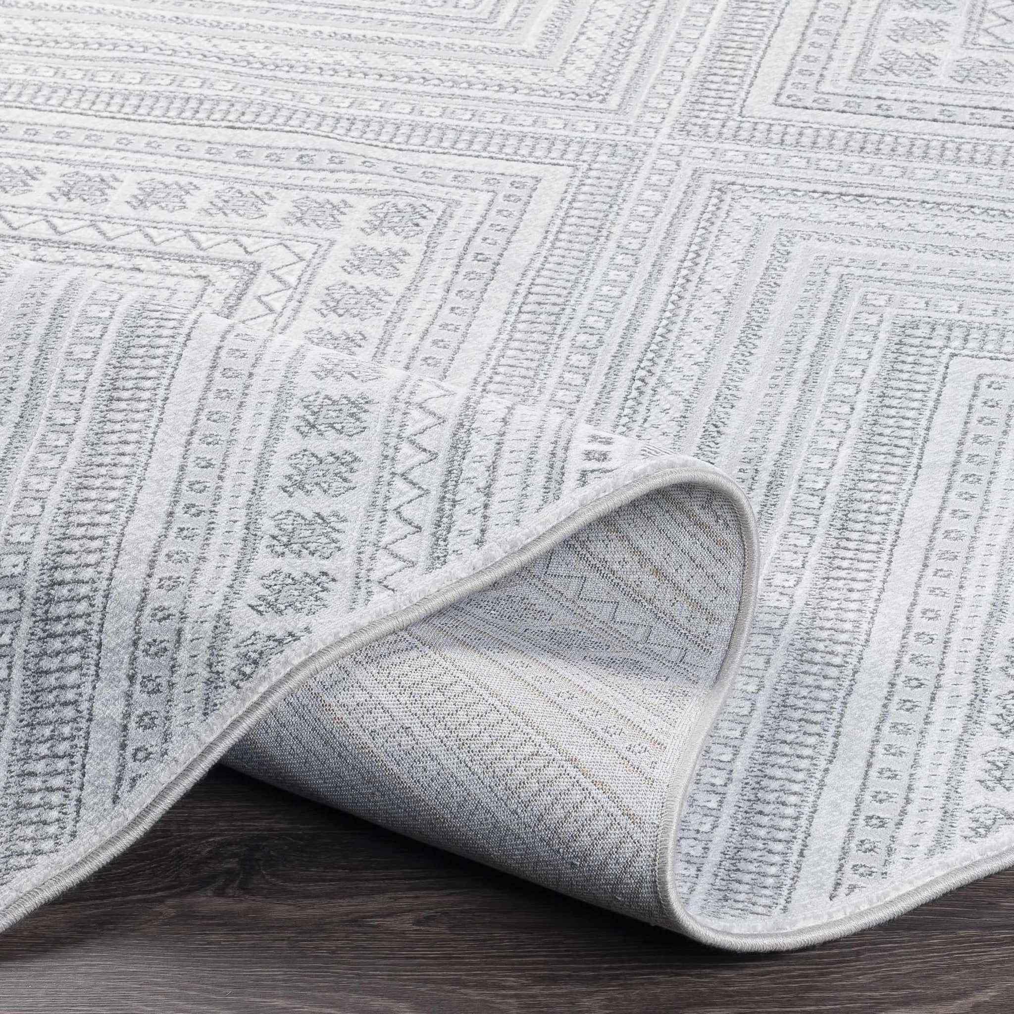 Holytown 5x7 Gray Geometric Rug - Clearance by Boutique Rugs