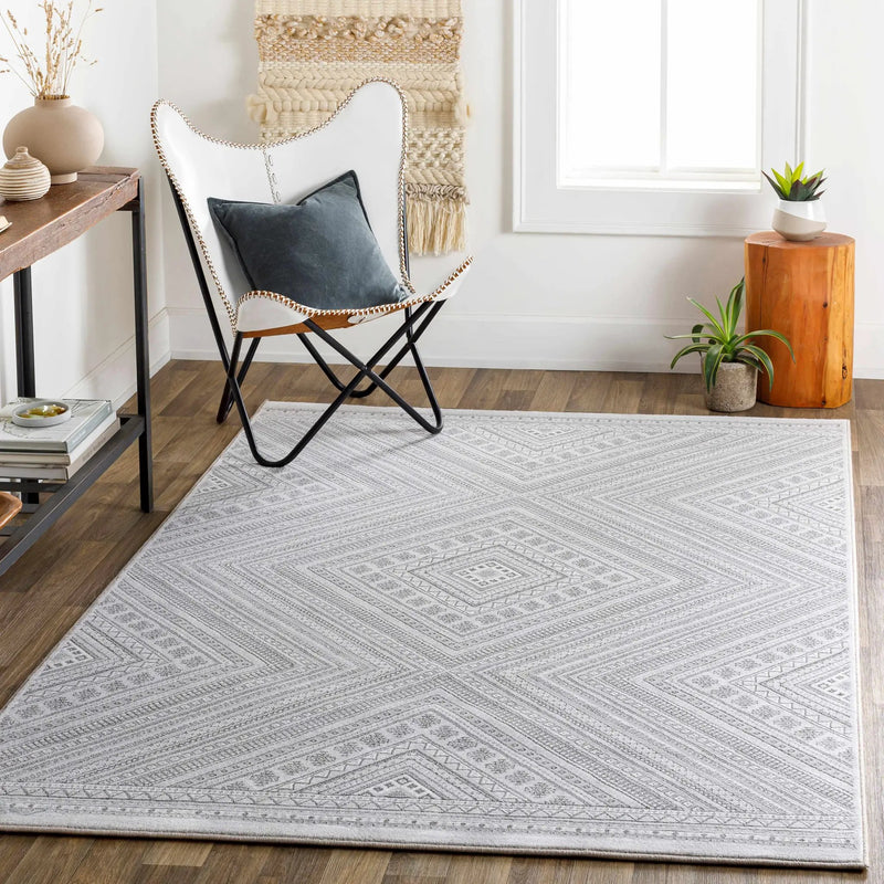 Holytown 5x7 Gray Geometric Rug - Clearance by Boutique Rugs