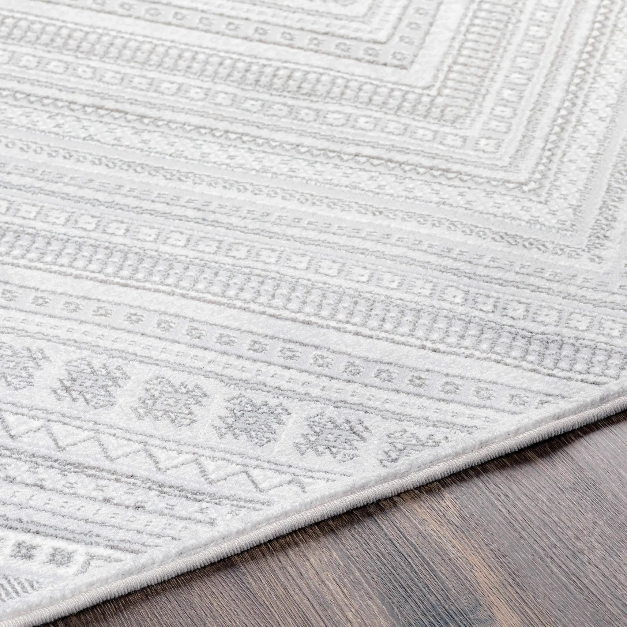 Holytown 5x7 Gray Geometric Rug - Clearance by Boutique Rugs